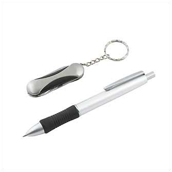Набор в алюминиевом футляре: ручка и нож