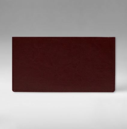 Еженедельник датированный 9х17 см, серия Классик, материал Небраска, (арт. 371), цвет бордовый