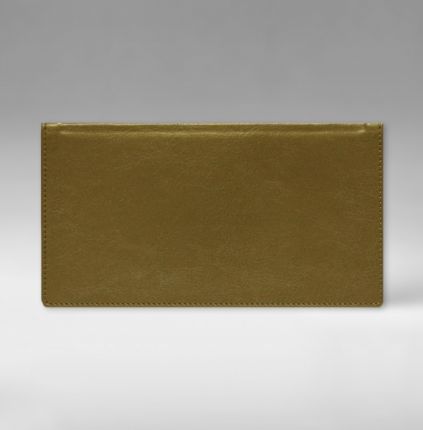 Еженедельник датированный 9х17 см, серия Классик, материал Небраска, (арт. 371), цвет золотисто-коричневый