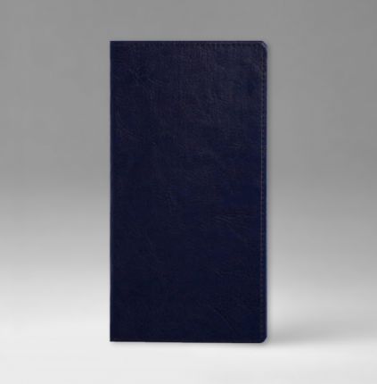 Еженедельник датированный 8х15 см, серия Евро, материал Небраска, (арт. 380), цвет синий