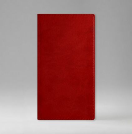Еженедельник датированный 8х15 см, серия Евро, материал Текс, (арт. 380), цвет красный