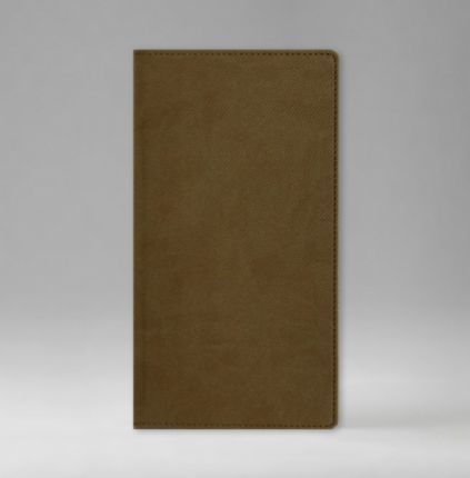 Еженедельник датированный 8х15 см, серия Евро, материал Текс, (арт. 380), цвет коричневый