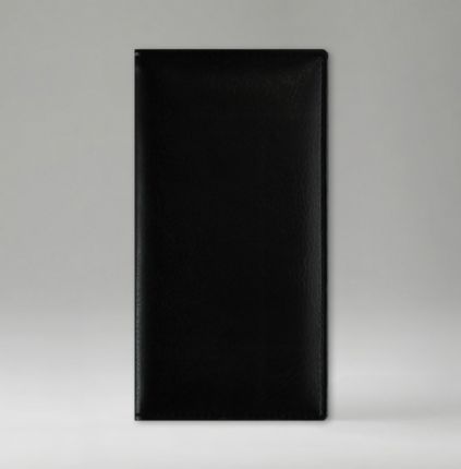 Еженедельник датированный 8х15 см, серия Евро, материал Богота, (арт. 380), цвет черный