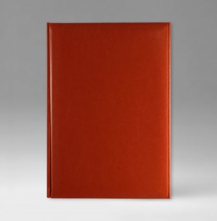 Еженедельник недатированный 17х24 см, серия Перпетум Е, материал Небраска, (арт. 383), цвет оранжевый