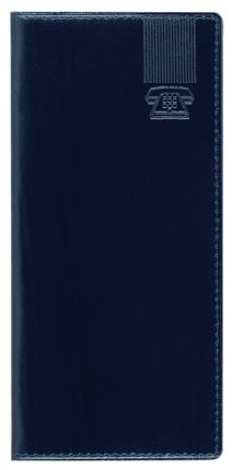Телефонная книжка Lediberg, блок 535S, модель Ругато, размер 81х170 мм, цвет синий темный