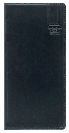 Телефонная книжка Lediberg, блок 535S, модель Топ, размер 81х170 мм, цвет черный