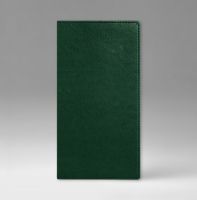Телефонная книга с РУС. регистром 8х15 см, серия Рубрика, материал Небраска, (арт. 367), цвет зеленый