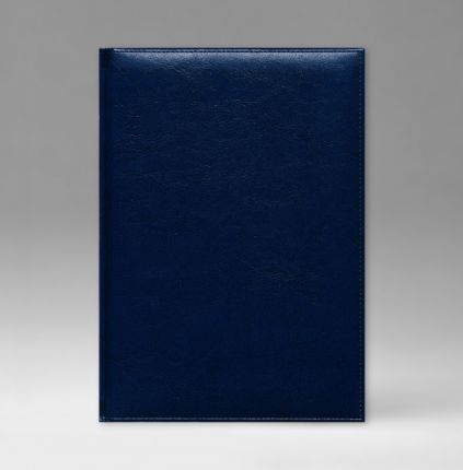 Телефонная книга с РУС. регистром 15х21 см, серия Рубрика, материал Небраска, (арт. 368), цвет синий