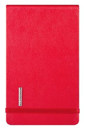 Бизнес-блокнот с резинкой под ручку (бренд InFolio) коллекция Euro business, формат А6, цвет красный