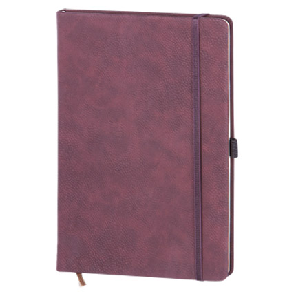 Скетчбук с резинкой под ручку (бренд InFolio) коллекция Gently, размер 15х21 см, цвет бордовый