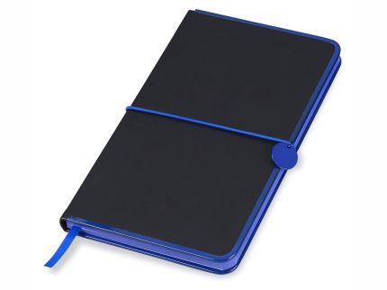 Блокнот бренд Lettertone модель "COLOR RIM", формат A5, черный/синий