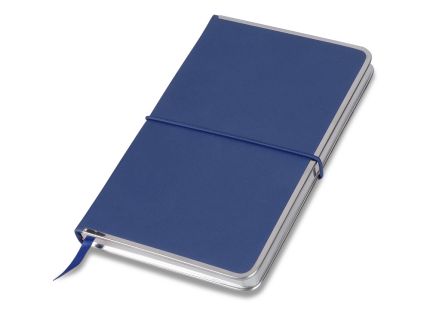 Блокнот бренд Lettertone модель "SILVER RIM", формат A5, синий