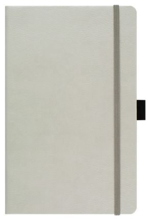 Записная книга Lediberg, коллекция IVORY, блок в линейку, модель Аризона, на резинке, размер 130х210 мм, цвет бежевый