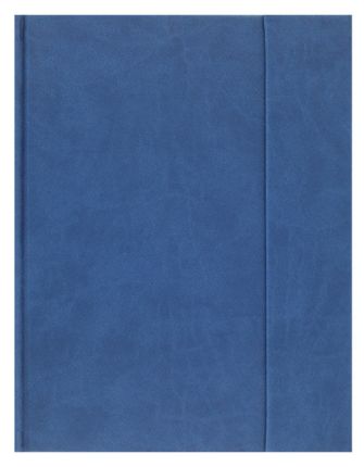 Записная книга Lediberg, коллекция IVORY, блок в клетку, модель Туксон, на магните, размер 190х250 мм, цвет синий