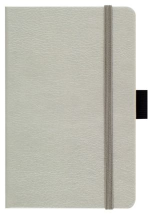 Записная книга Lediberg, коллекция IVORY, блок в линейку, модель Аризона, на резинке, размер 90х140 мм, цвет бежевый