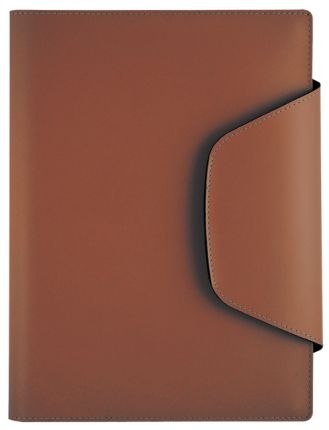 Книга для записи Lediberg, блок 782, коллекция Open Design, кожа, размер 165х235 мм, цвет коричневый