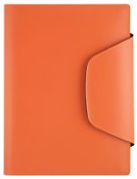 Книга для записи Lediberg, блок 782, коллекция Open Design, кожа, размер 165х235 мм, цвет оранжевый