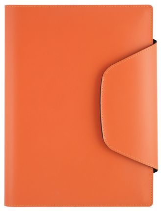 Книга для записи Lediberg, блок 782, коллекция Open Design, кожа, размер 165х235 мм, цвет оранжевый