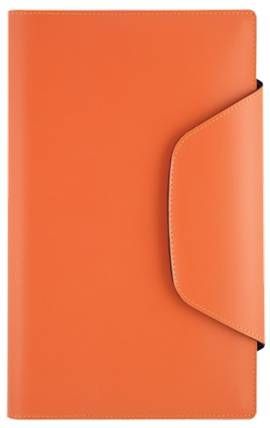 Книга для записи Lediberg, блок 790, коллекция Open Design, кожа, размер 105х148 мм, цвет оранжевый