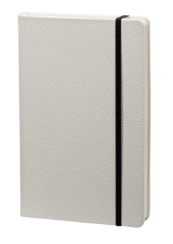 Записная книжка с резинкой (бренд InFolio) коллекция Lifestyle, блок в клетку, формат А5, цвет белый