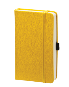 Блокнот с резинкой (бренд InFolio) коллекция Lifestyle, блок в клетку, размер 9х14 см, цвет желтый