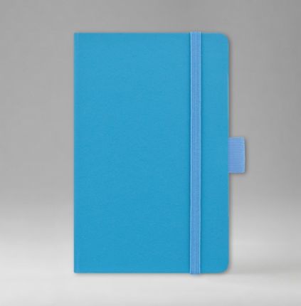 Записная книга в линейку 9х14 см, серия Айвори, материал Принт, (арт. 391), цвет голубой