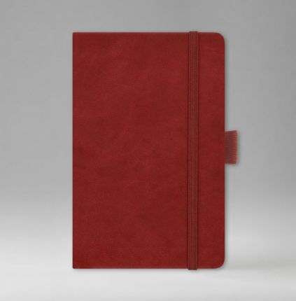 Записная книга в линейку 9х14 см, серия Айвори, материал Принт, (арт. 391), цвет красный