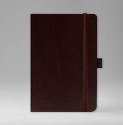 Записная книга в линейку 9х14 см, серия Айвори, материал Тоскана, (арт. 391), цвет бордовый