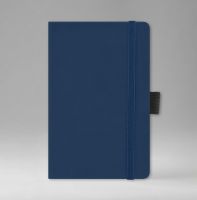 Записная книга в линейку 9х14 см, серия Айвори, материал Текс, (арт. 391), цвет голубой