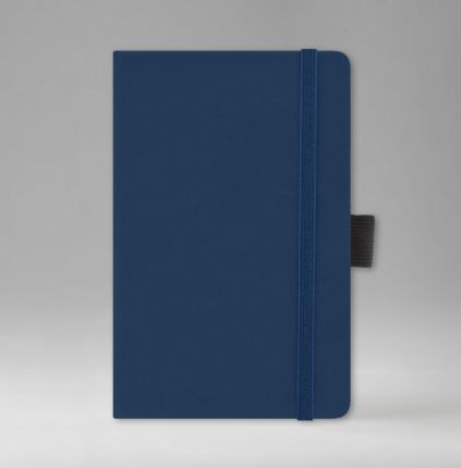 Записная книга в линейку 9х14 см, серия Айвори, материал Текс, (арт. 391), цвет голубой