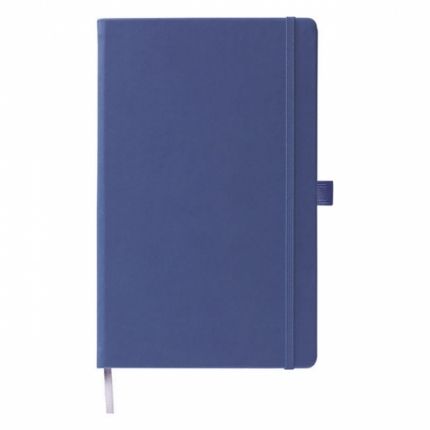 Записная книга Lediberg, коллекция IVORY, блок в линейку, модель Туксон Флекс, на резинке, размер 130х210 мм, цвет синий
