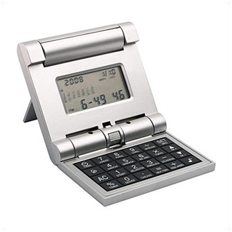 Калькулятор-трансформер с часами, "мировым временем", календарем, будильником и таймером