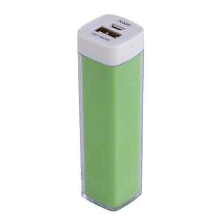 Универсальный аккумулятор Bar, 2200 mAh, зеленый