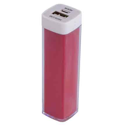 Универсальный аккумулятор Bar, 2200 mAh, красный