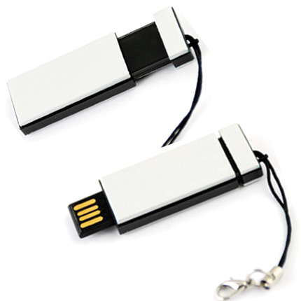 USB-Flash накопитель (флешка) "MOBILE" с креплением для мобильного телефона, 2 Gb, черный