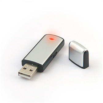 USB-Flash накопитель (флешка) со вставкой из алюминия, 4 Gb