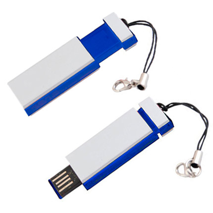 USB-Flash накопитель (флешка) "MOBILE" с креплением для мобильного телефона, 4 Gb, синий