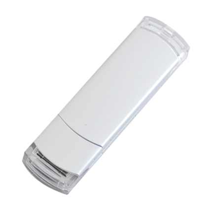 USB-Flash накопитель (флешка) "ORDO",  4 Gb, алюминиевый корпус, пластиковые вставки, серебряный