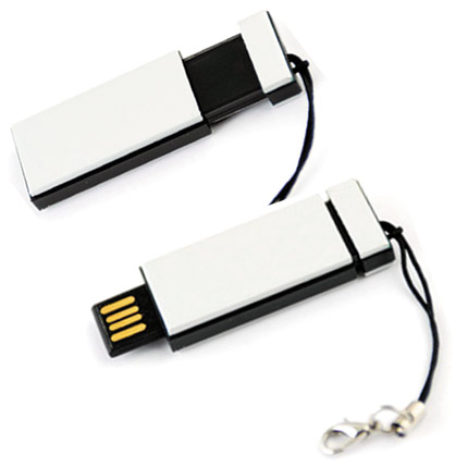 USB-Flash накопитель (флешка) "MOBILE" с креплением для мобильного телефона, 4 Gb, черный