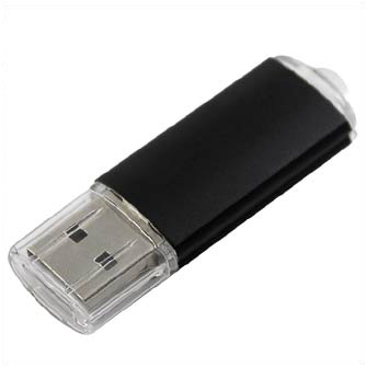 USB-Flash накопитель (флешка) "Silikon Valley", размер 50 х 17 мм, 4 Gb. Черный
