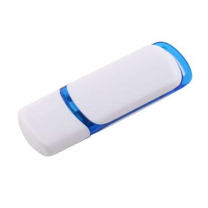 USB-Flash накопитель (флешка) "COLIBRI" из пластика с цветными вставками, 4 Gb, синий