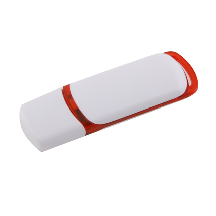 USB-Flash накопитель (флешка) "COLIBRI" из пластика с цветными вставками, 4 Gb, красный