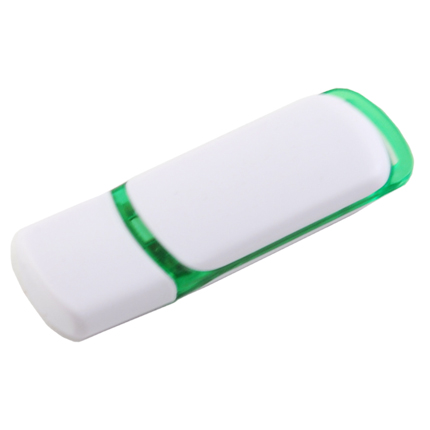 USB-Flash накопитель (флешка) "COLIBRI" из пластика с цветными вставками, 4 Gb, зелёный