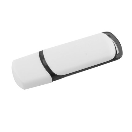USB-Flash накопитель (флешка) "COLIBRI" из пластика с цветными вставками, 4 Gb, чёрный