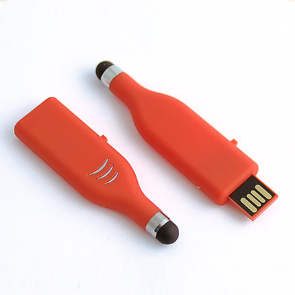 USB-Flash накопитель (флешка) "Stylus",  4 Gb. Красный