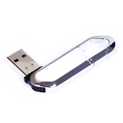 USB-Flash накопитель (флешка) в виде карабина, модель 060, объем памяти  4 Gb, цвет белый
