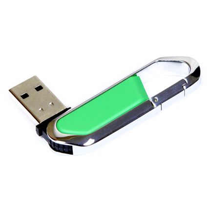 USB-Flash накопитель (флешка) в виде карабина, модель 060, объем памяти  4 Gb, цвет зелёный