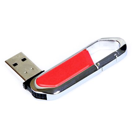 USB-Flash накопитель (флешка) в виде карабина, модель 060, объем памяти  4 Gb, цвет красный