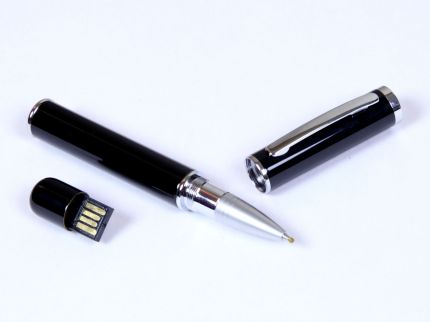 USB-Flash накопитель (флешка) - металлическая ручка, модель 366, объем памяти  4 Gb, цвет чёрный
