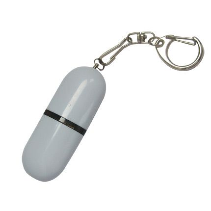 USB-Flash накопитель - брелок (флешка) из пластика каплевидной формы, модель 015, объем памяти 16 Gb, цвет белый